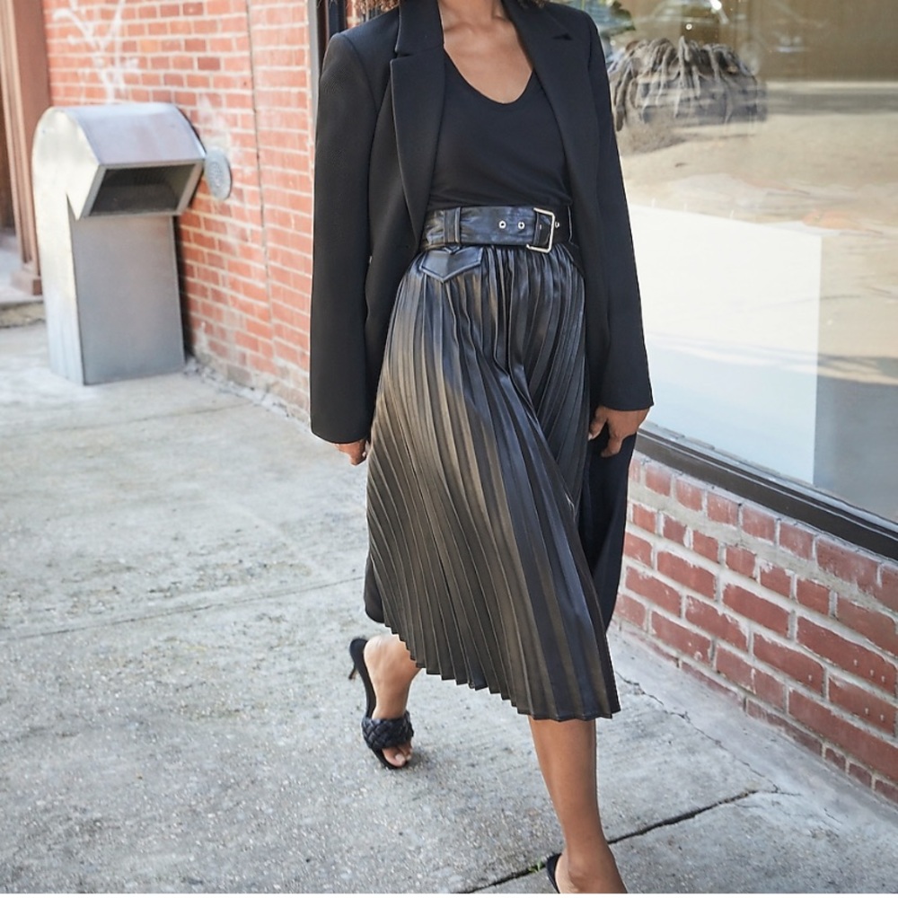 Express Vegan Leather Skirt Size 10